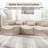 Segal 8 Piece L Shape Cloud Soft Chenille Upholstered Oversized Modular Compression Sectional Sofa Set , No Assembly Required-1674661448