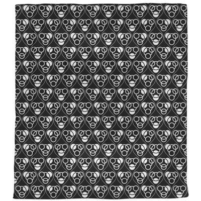Édredon réversible simple en microfibre Circles Waves
