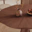 Table ronde Mid-Century en noyer-44514356