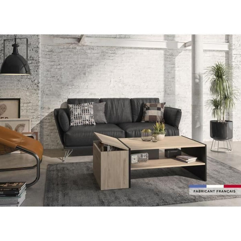 Alesia Pedestal Coffee Table with Storage