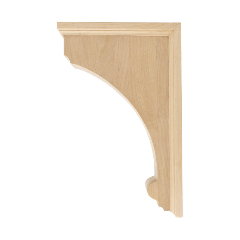 Grand corbeille en bois massif uni brut sans finition, Aulne, H 14 po x l 3,25 po x P 9 po