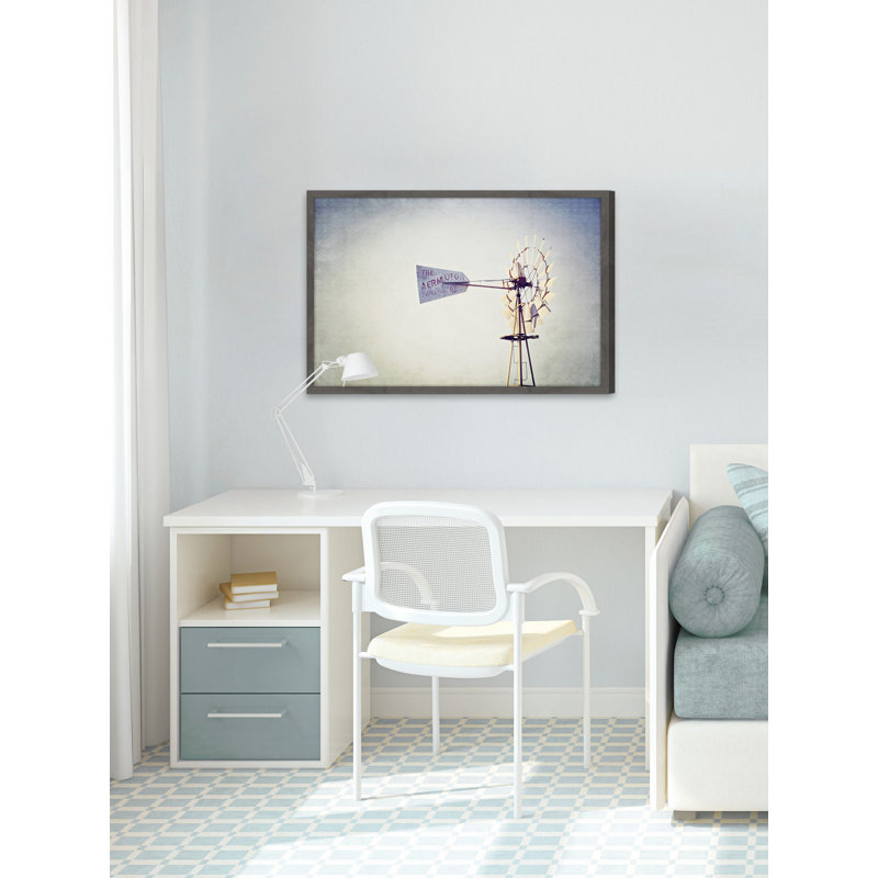 The Windmill by Ann Barnes - Single Picture Frame Print, 61cm H x 91cm W x 4cm D