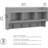 Kathy Ireland Home Wall Mounted Coat Rack With Shelf And Hooks, Engineered Wood, Transitional Design For Entryway Organization