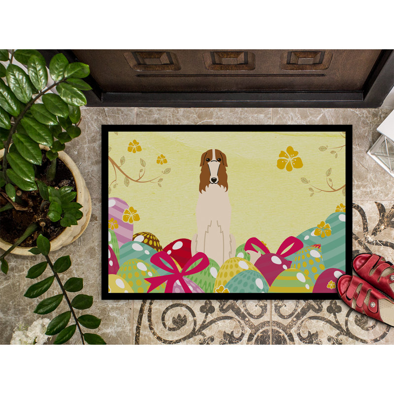 Saroyan Non-Slip Easter Outdoor Doormat, 27" H x 18" W x 0.25" D