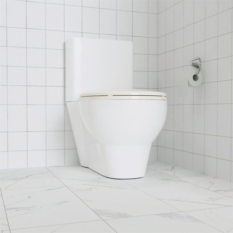 Toilet Seat Round,Toilet Seat with Quick-Release And Quick-Attach, Plastic Toilet Seat with Soft Close,Easy Install and Clean - Biscuit