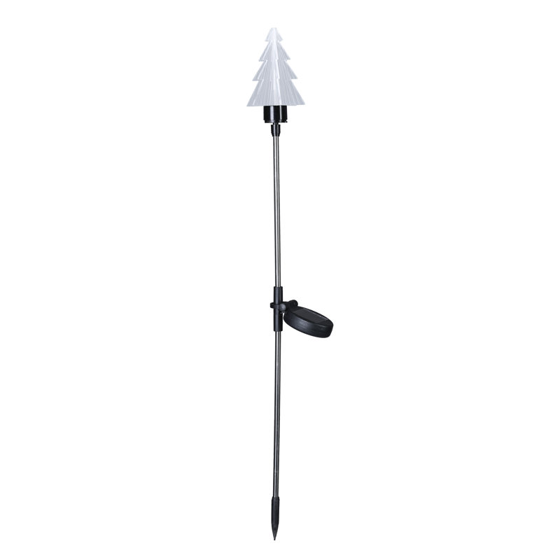Silver Solar Powered Integrated LED Pathway Light