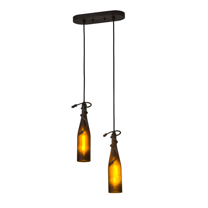 Grunwald 2 - Light Oil Rubbed Bronze Cluster Pendant