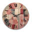 Pink Transcendent Angles IV - Abstract Shapes Oversized Wood Wall Clock-521499244