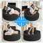 Fauteuil à billes rond en velours côtelé-2047104628