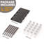 Steel Spice Jar & Rack Set with Adjustable Racks