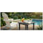 Table de bout extérieure Adirondack, table de bout pour patio en PEHD, rouge