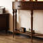 Console en bois massif en demi-cercle-106443420