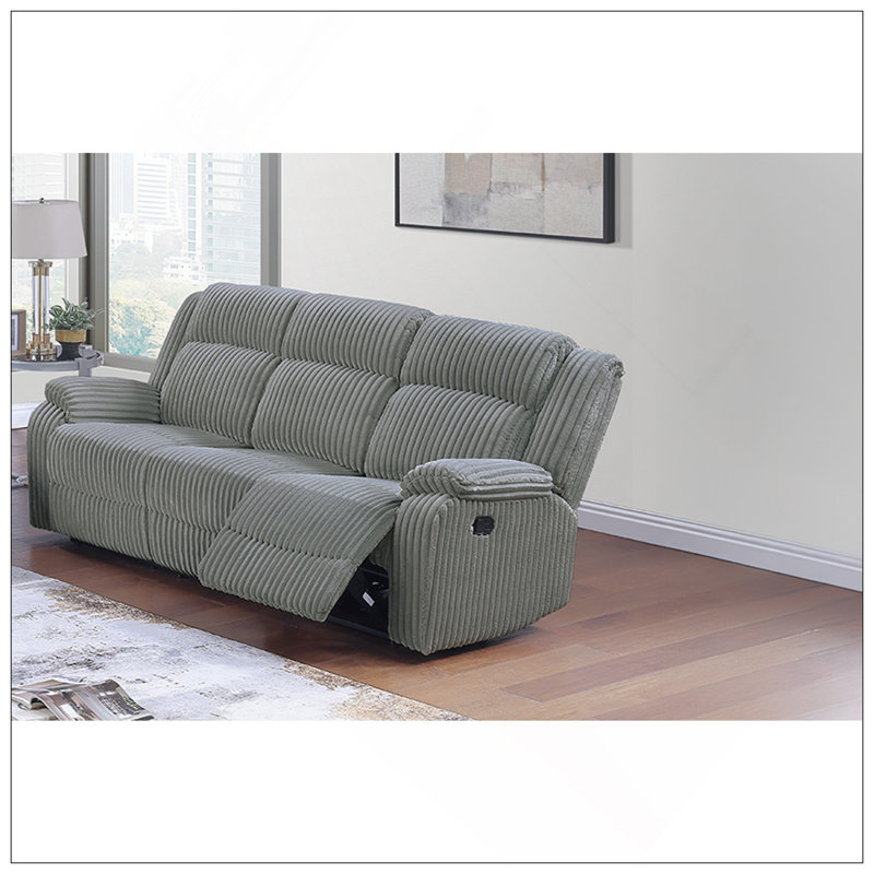 Ensemble de canapé inclinable 2 pièces Motion, Gris