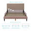 Structure de lit plateforme tapissier gris, tête de lit à profil capitonné, meubles de chambre à coucher de style Mid-Century, sommier à lattes en bois non requis, cadre de lit à lattes modernes, cadre souple moderne, 64,25 po x 84,5 po x 45 po-1869191679