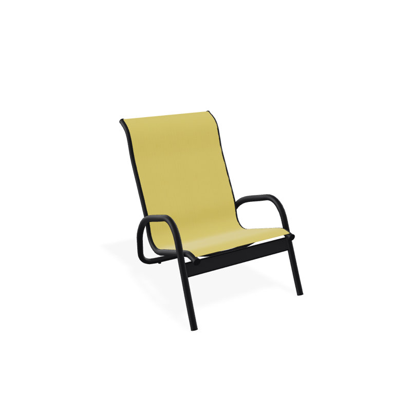 Gardenella Patio Chair, Yellow, Black