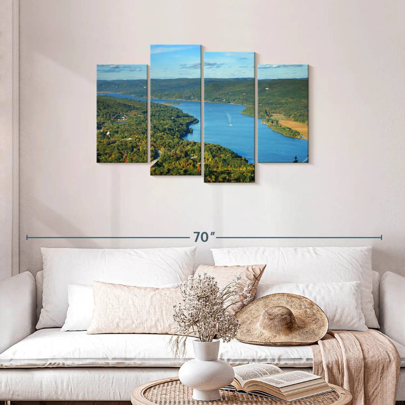 Alvord Hudson River d'en haut, H 27 po x l 43 po