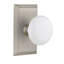 Studio Plate with White Porcelain Door Knob-1044394697