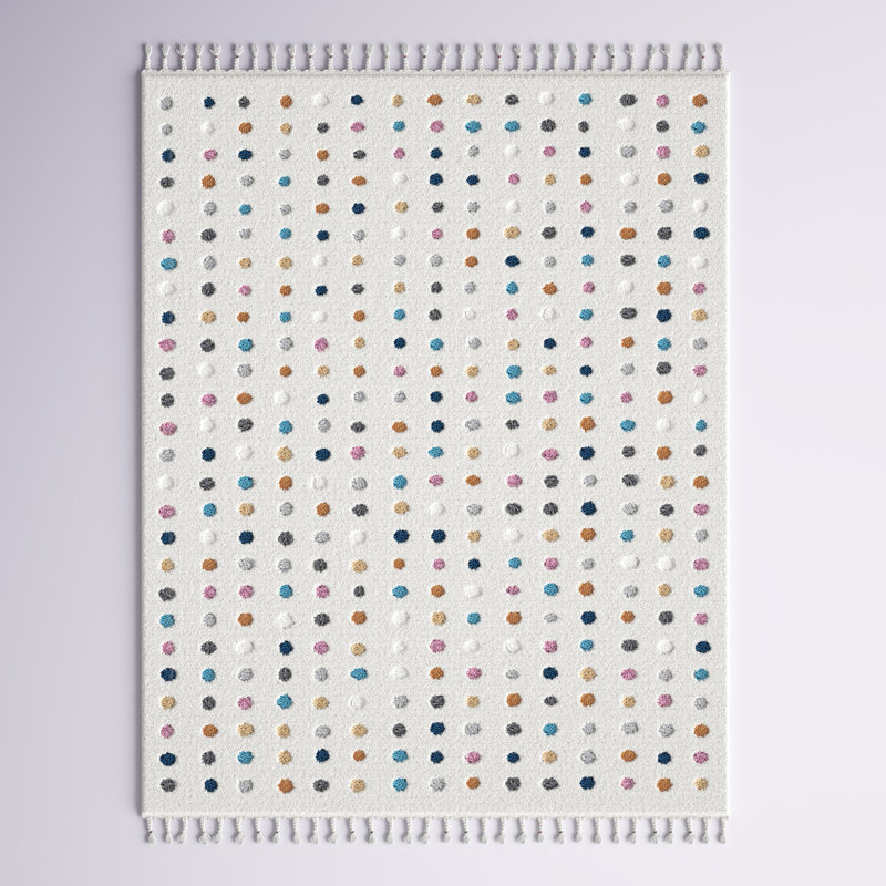 Tapis ivoire à poils longs Weishaar, Rectangle 8 pi 10 po x 12 pi 8 po