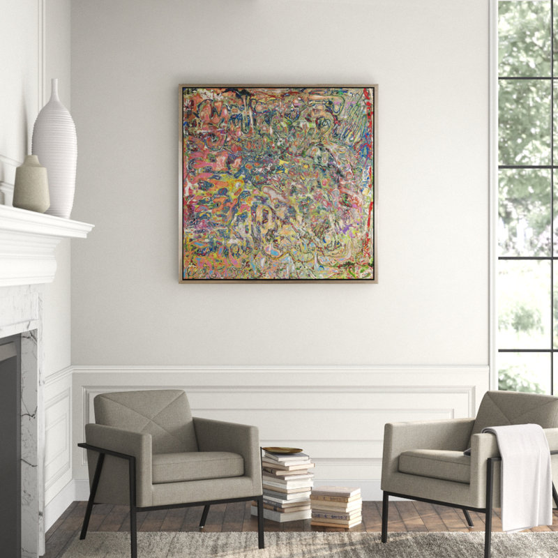 Sanctuary Painting, 60" H x 60" W, Silver Framed