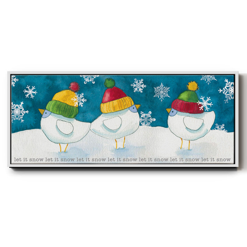 Merry Snowmen- Framed Canvas