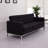 Amjed Contemporary Button Tufted LeatherSoft Sofa w/ Steel Frame-1765691591