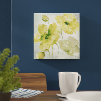 Yellow Poppies II by Tre Sorelle Studios - Wrapped Canvas Print