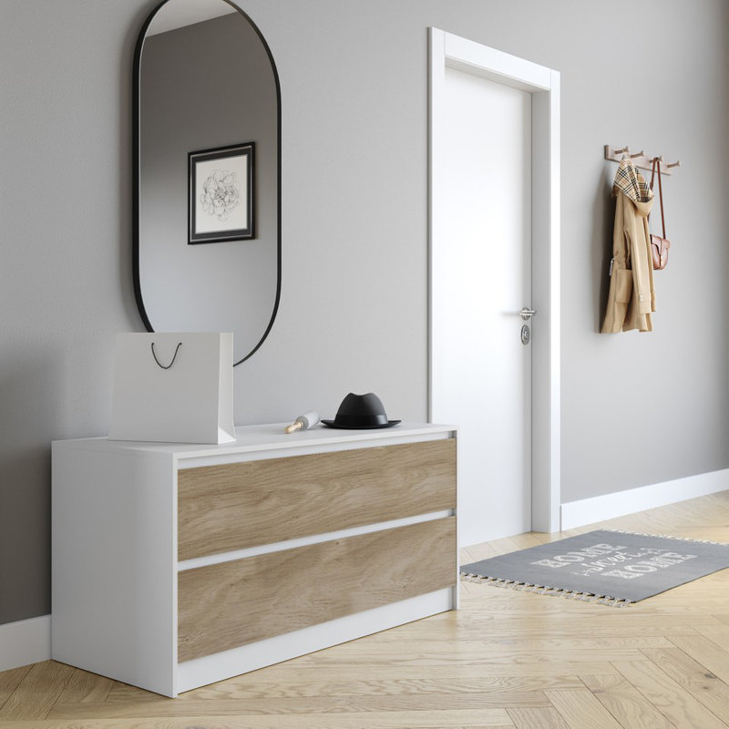 Rectangle Accent Chest, White