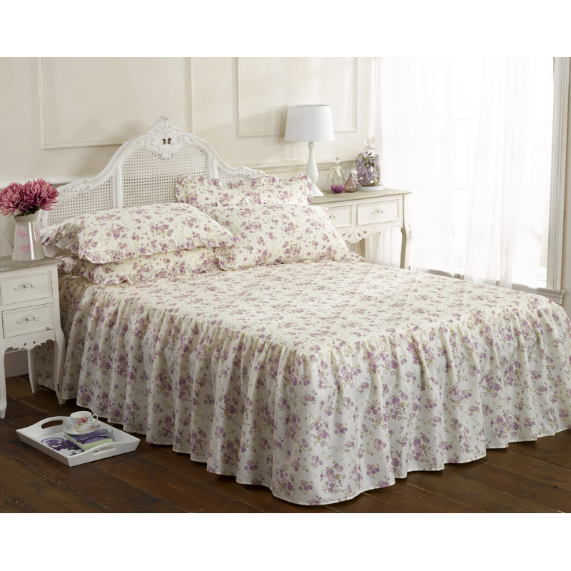 Armiead Bedspread Set with Pillowcases, 157 x 203 cm Bedspread - 2 Pillowcases, Lilac