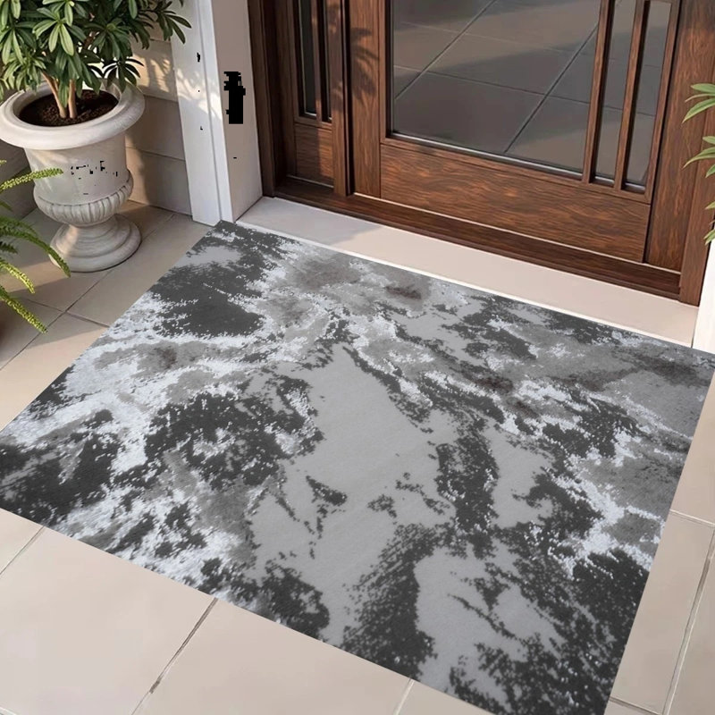 Area Rug, Grey, Rectangle 60 x 110 cm