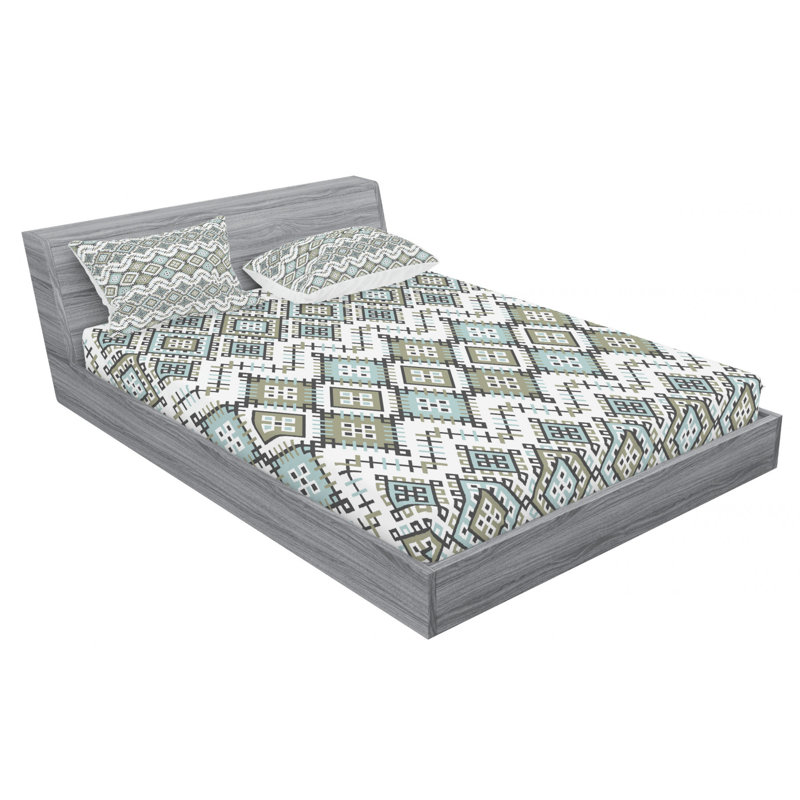 Microfiber Geometric Sheet Set