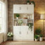 Armoire de rangement blanche 78,74 po x l 47,24 po x P 15,75 po