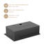 Évier de cuisine encastré en acier inoxydable noir 33 po x l 22 po, lavabo à cuve simple avec grille d'évier, crépine et support à enroulement