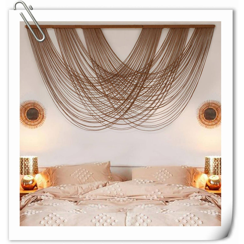 Wall Decor on Fabric, Brown