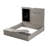 Sandpit with lid, hinged with board & 3 hooks