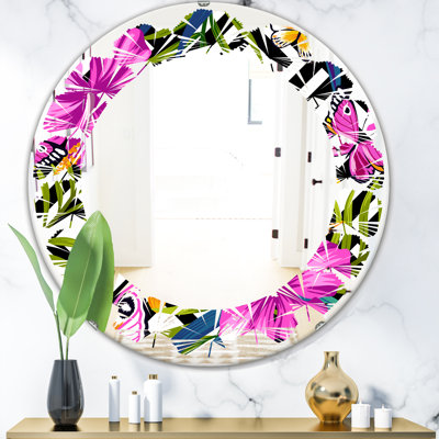 Miroir mural Leaves Foliage and Geometrics