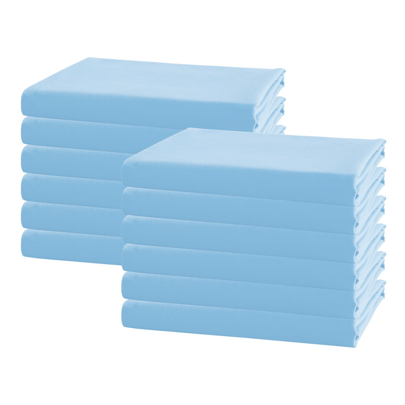  Housse de coussin en microfibre, Bleu ciel, Taie d'oreiller taille très grand