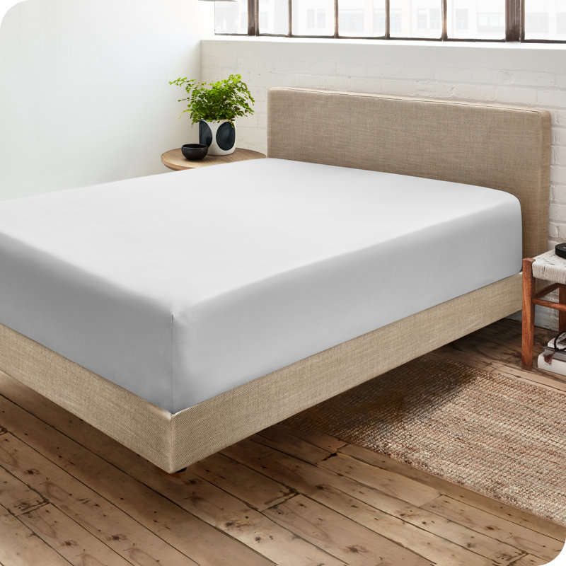 Microfiber Fitted Sheet, Twin Fitted Sheet, Cloud Gray