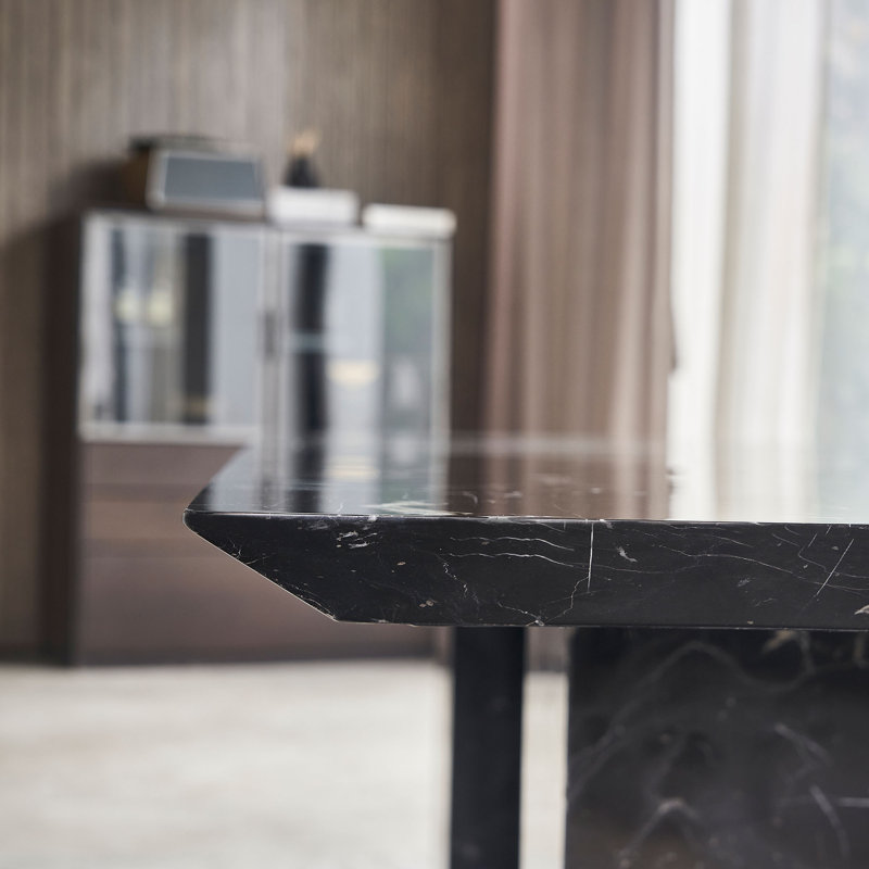 Rectangular with Marble Base Dining Table