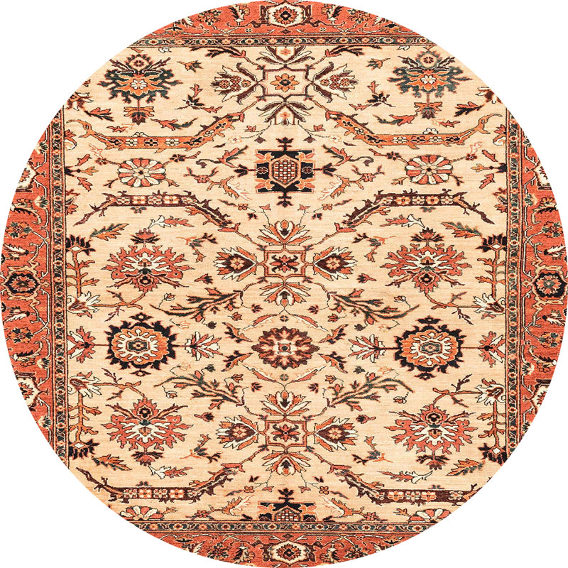 Abstract Indoor Rug, Round 3'