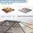 Patio Hardtop Steel Gazebo with Polycarbonate Roof, Curtains and Netting-107244775