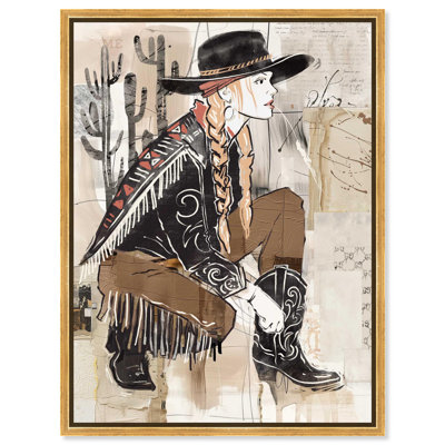 «Modern Western Girl II», reproduction d'art sur toile par Notoriart