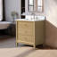 Meuble-lavabo autoportant à simple cuve 30 po avec plateau en marbre Caldwell-107663162-107663154-107663169