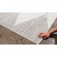Tapis gris foncé, beige et crème Texcoco Southwestern Aztec-291122648