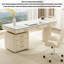 Bureau blanc pur en pierre frittée-1518306889