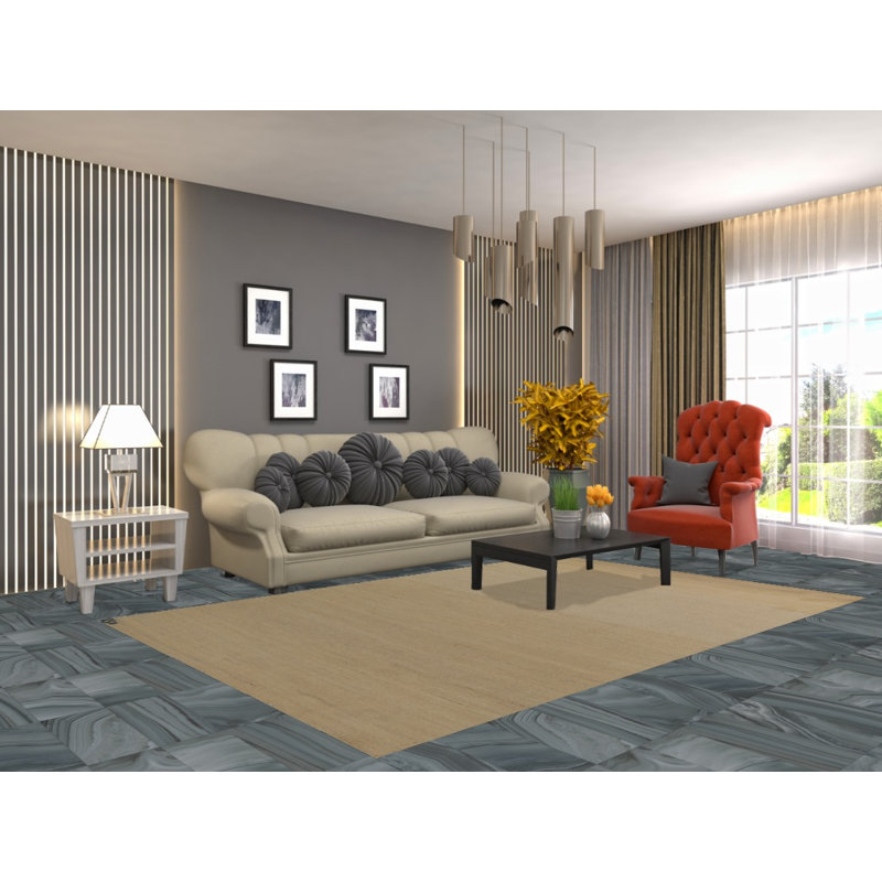 Tapis beige moderne Gabbeh 6 x 9