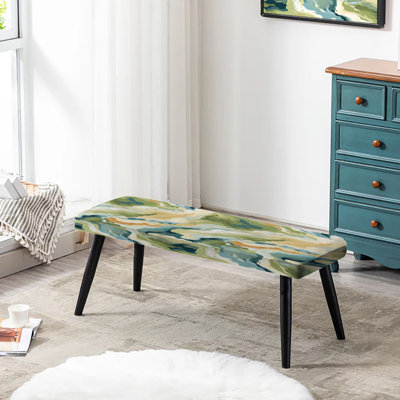 Banc rembourré noir Oasis Camouflage Mirage