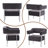Modern Metal Frame Accent Chair Armchair For Living Room,Bedroom(Set of 2)-2035542936-2035542938