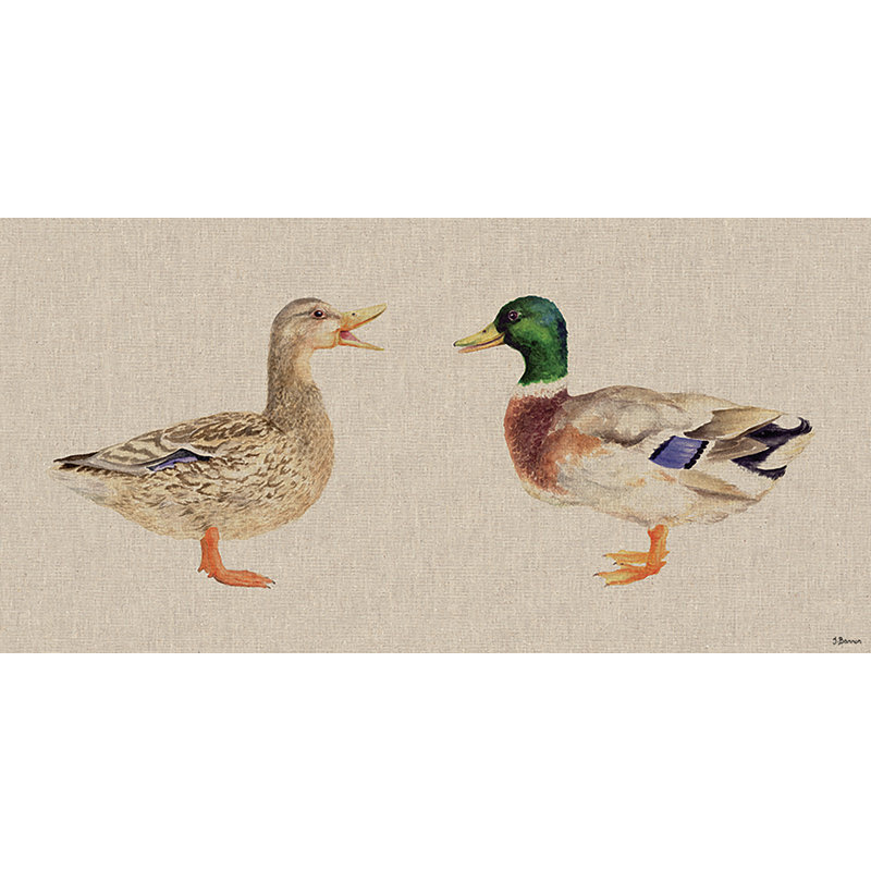 Rosie & Bertie by Jane Bannon - Print, 30 cm H x 60 cm W x 3.1 cm D, Canvas