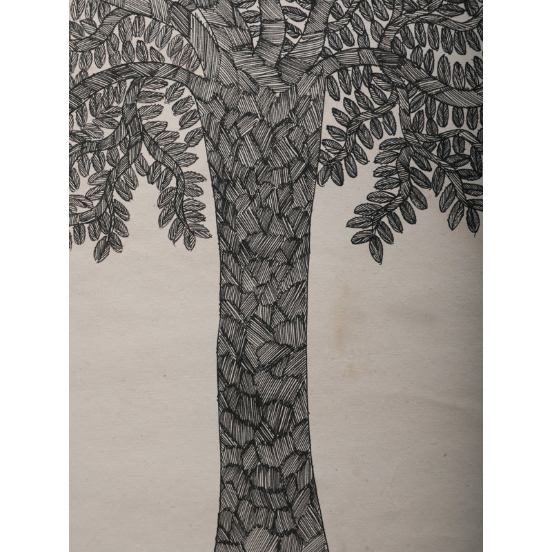 Arbre de vie - peinture Madhubani | Papier fait à la main | Par Ashutosh Jha