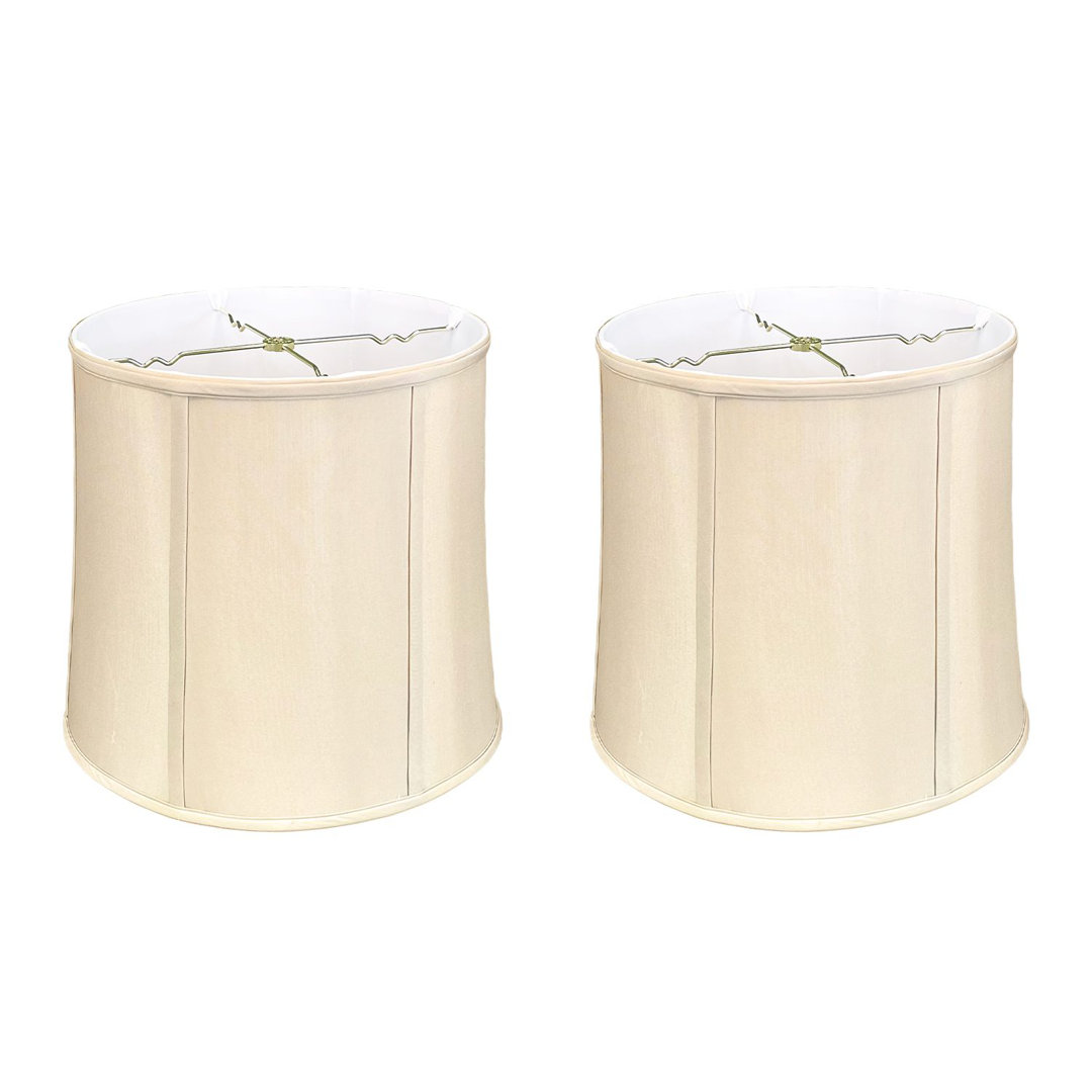 16'' H x 16" W Linen Bell Lamp Shade ( Spider ) (Set of 2) Royal Designs 